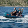Flotador de arrastre Jobe Chaser 3 personas azul con forma de banana