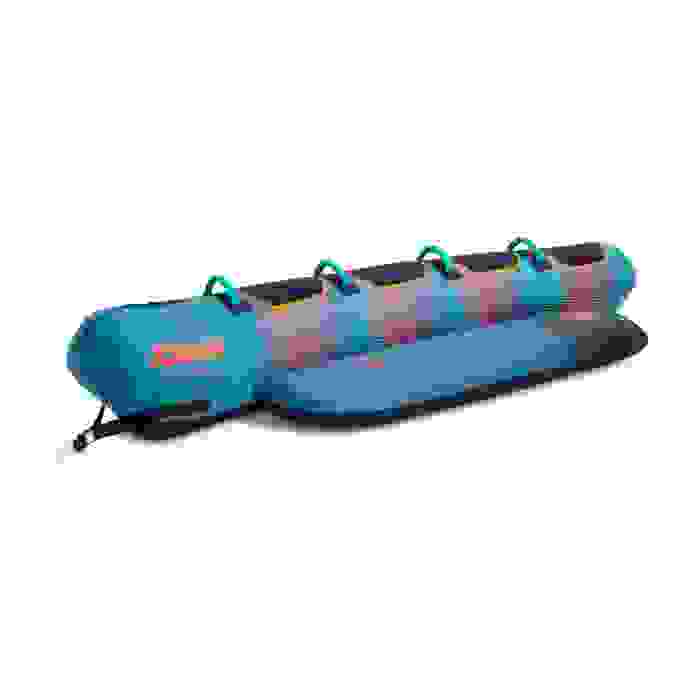Flotador remolcable Jobe Chaser 4 personas azul con forma de banana