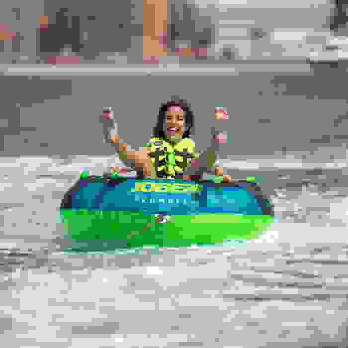 Flotador de arrastre tipo donut Jobe Rumble azul 1 persona