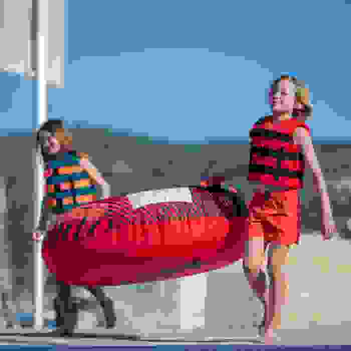Flotador de arrastre tipo donut Jobe Rumble rojo 1 persona