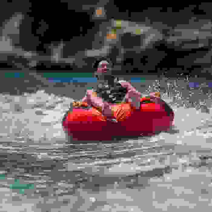 Flotador de arrastre tipo donut Jobe Rumble rojo 1 persona