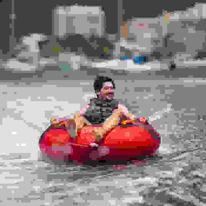Flotador de arrastre tipo donut Jobe Rumble rojo 1 persona