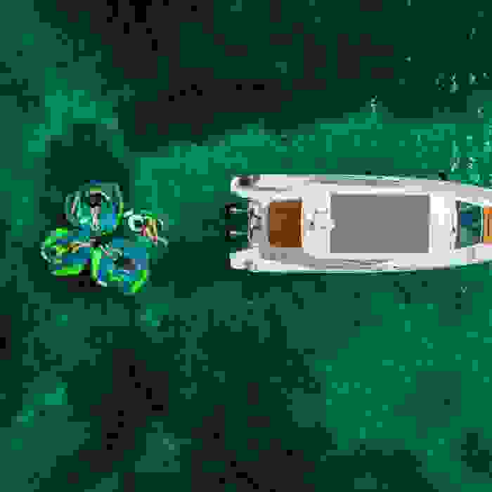 Flotador de arrastre tipo deck Jobe Scout para 3 personas