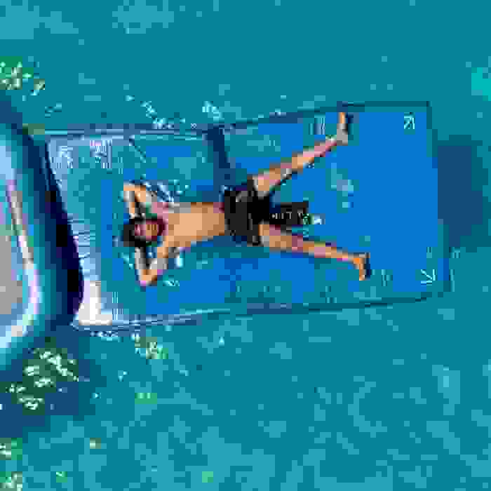 Jobe Manta alfombra flotante azul