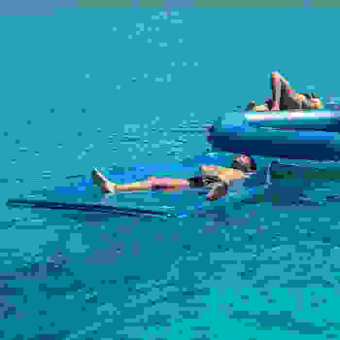 Jobe Manta alfombra flotante azul