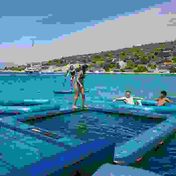 Jobe Infinity pool 4 x 4 m color azul