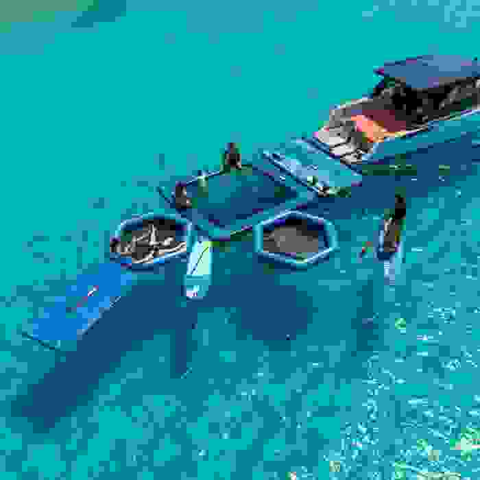 Jobe Infinity pool 4 x 4 m color azul